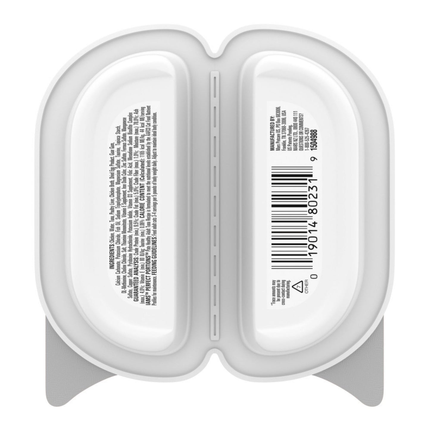 IAMS Perfect Portions Grain Free Healthy Paté Adult Wet Cat Food Tuna 2.6oz 24pk IAMS