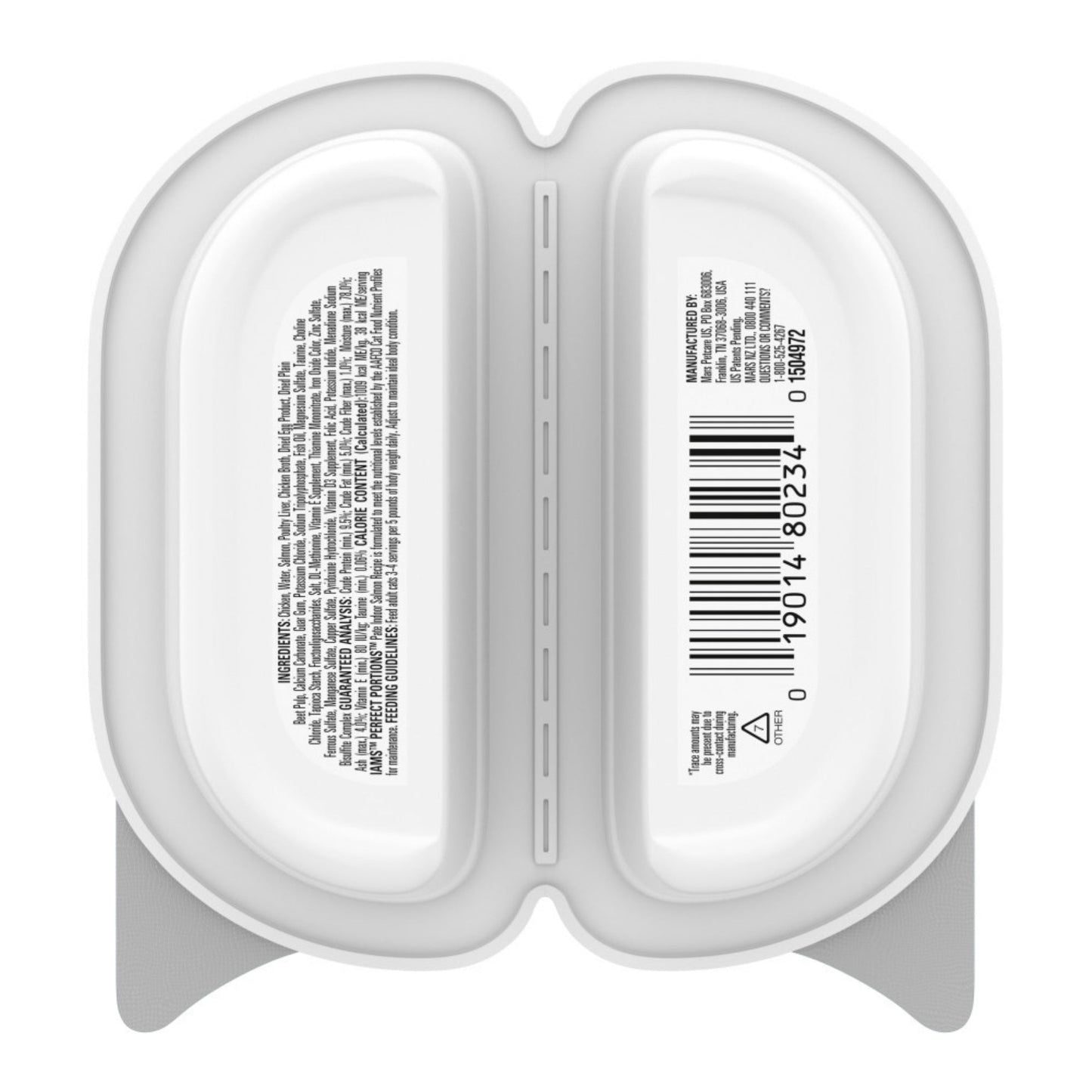 IAMS Perfect Portions Paté Indoor Adult Wet Cat Food Salmon 2.6oz 24pk IAMS