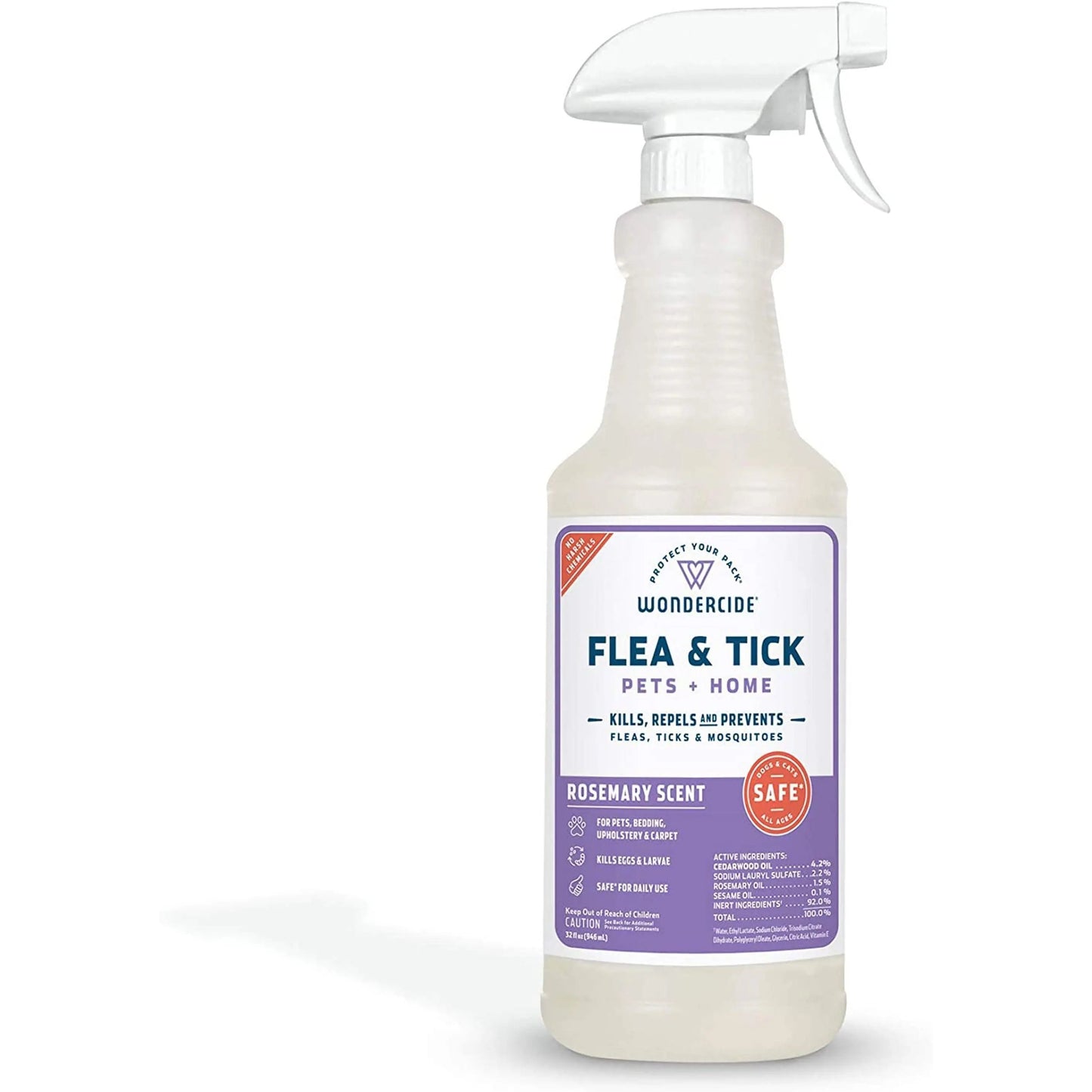 Wondercide Flea Tick And Mosquito Control Spray 32 oz.- Rosemary Wondercide