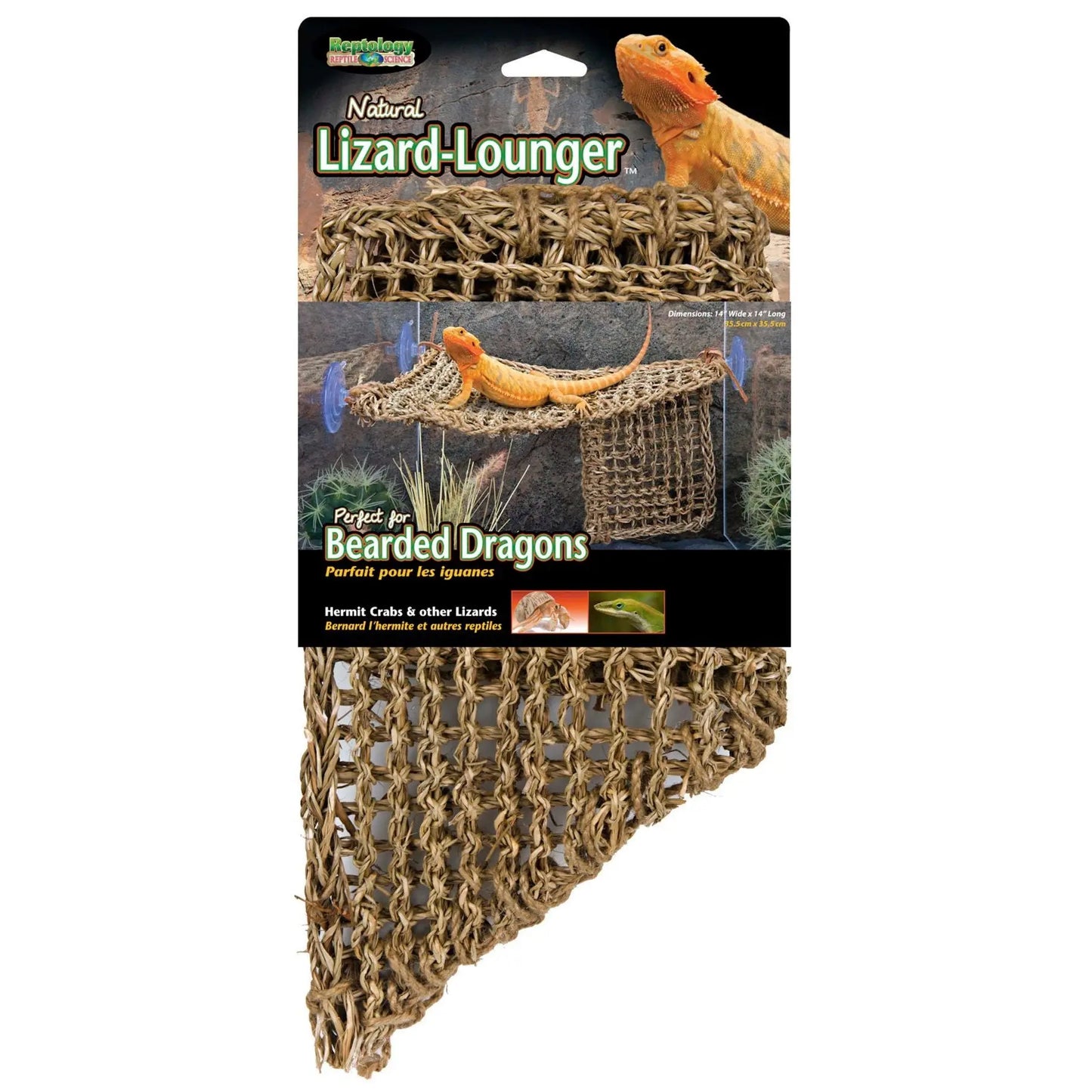 Penn-Plax Corner Lizard Lounger Climbing & Resting Mat Brown 1ea/17In X 10 in, LG Penn-Plax