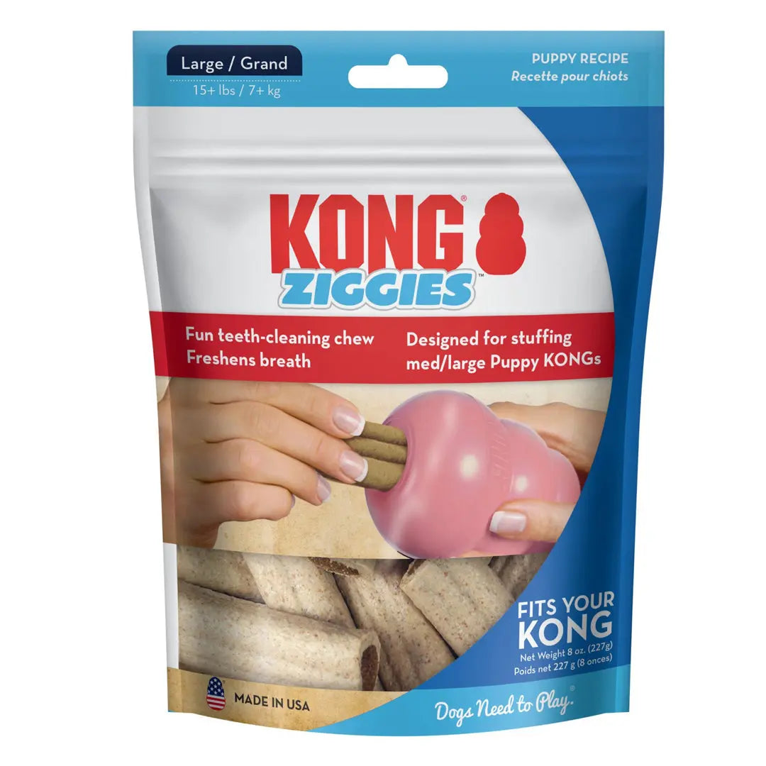 KONG Stuff'N Ziggies Puppy Treat 1ea/8 oz, 6 ct, LG Kong