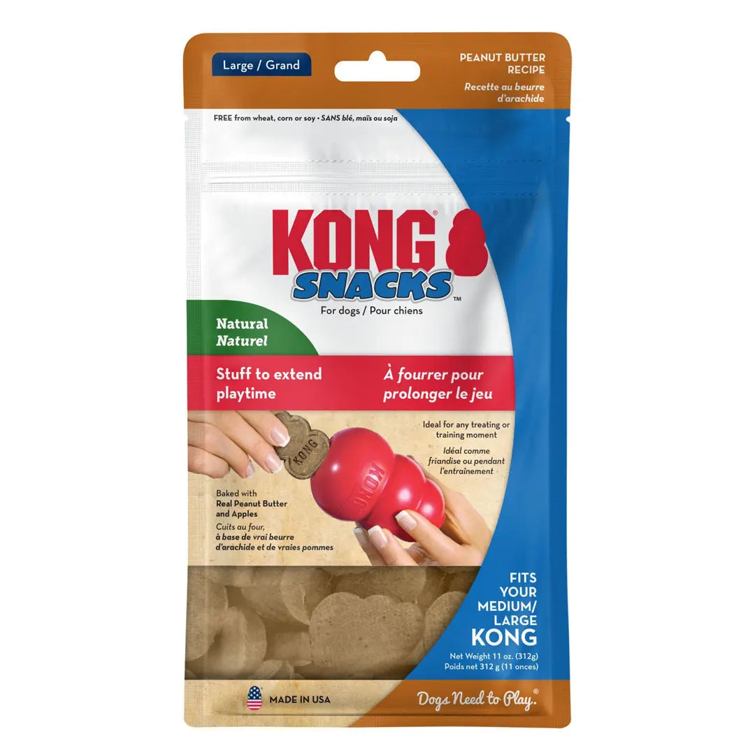 KONG Stuff'N Snacks Dog Treats Peanut Butter 1ea/LG, 12 oz Kong