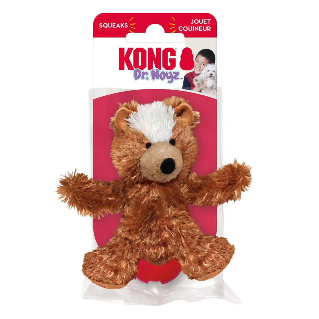 KONG Unstuffed Dog Toy Teddy Bear with Squeaker 1ea/XS Kong