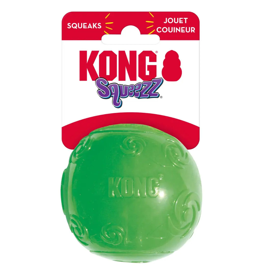 KONG Squeezz Ball Dog Toy Color Assorted 1ea/LG Kong