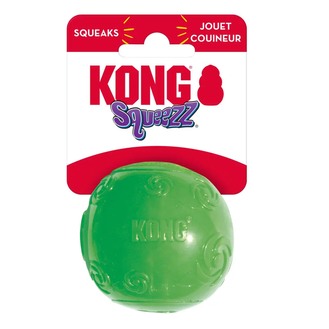 KONG Squeezz Ball Dog Toy Color Assorted 1ea/MD Kong