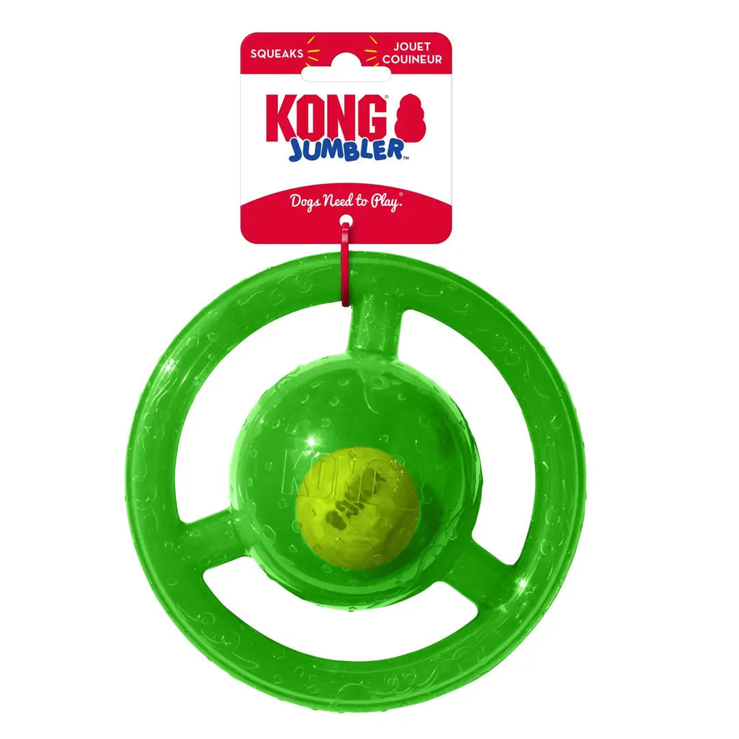 KONG Jumbler Dog Toy Disc Assorted 1ea/MD/LG Kong
