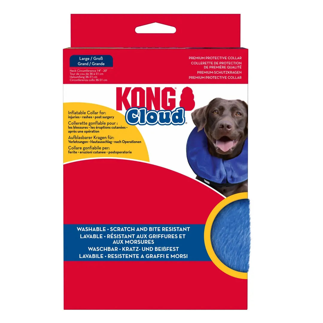 KONG Inflatable E-Collar Blue 1ea/LG Kong
