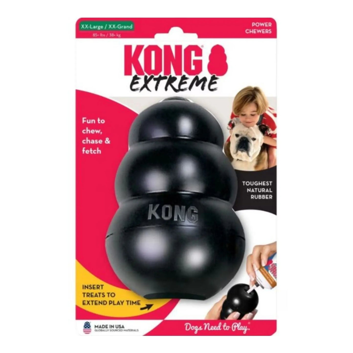 KONG Extreme Dog Toy Black 1ea/XXL Kong