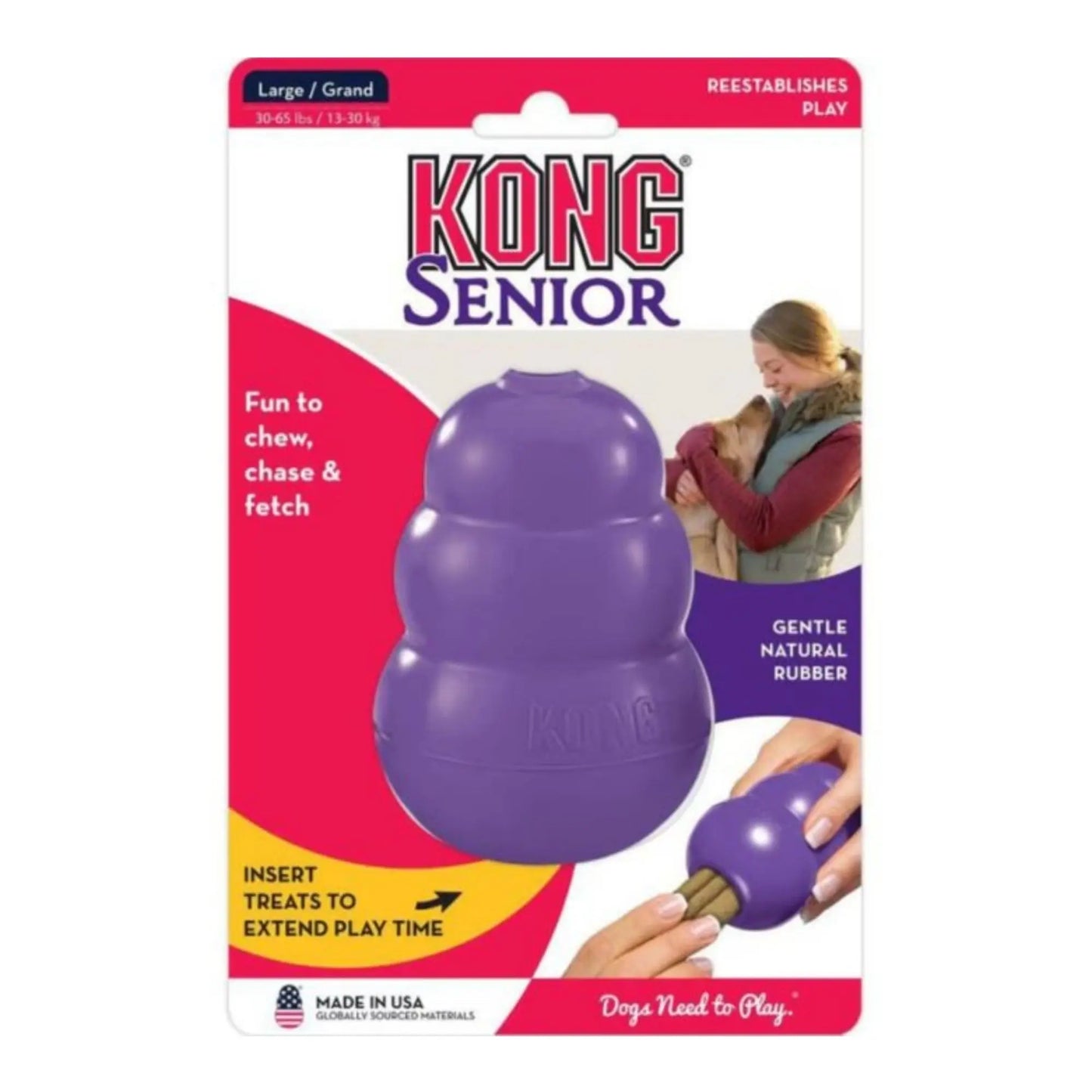 KONG Senior Dog Toy 1ea/LG Kong