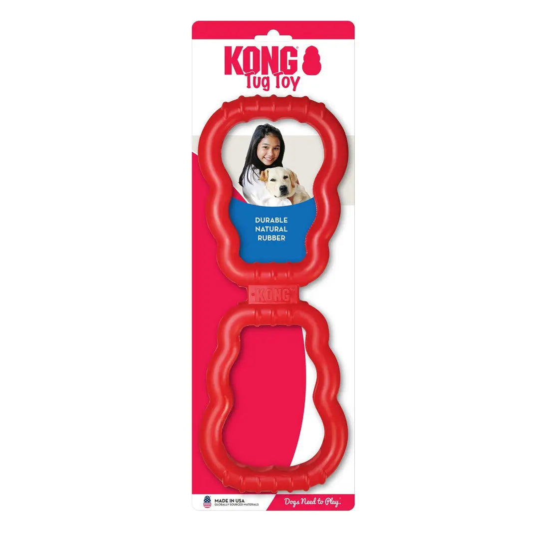 KONG Tug Toy With Control-Flex Dog Toy Red 1ea/SM Kong