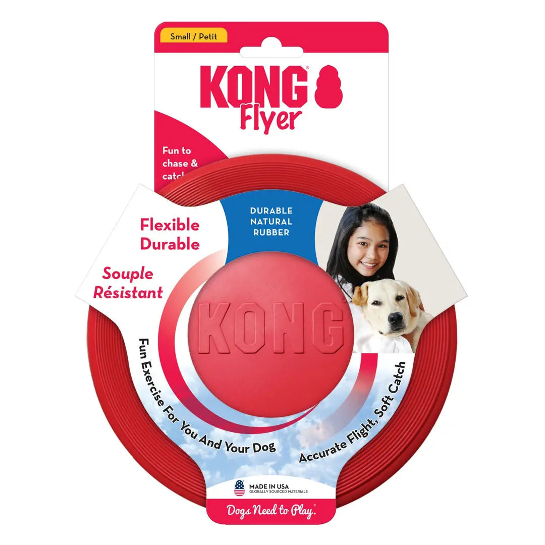 KONG Flyer Dog Toy Red 1ea/SM Kong