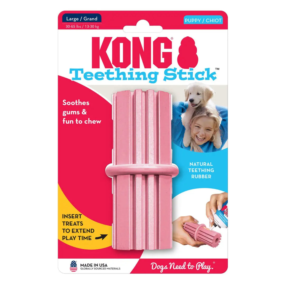 KONG Teething Stick Puppy Toy Assorted 1ea/LG Kong