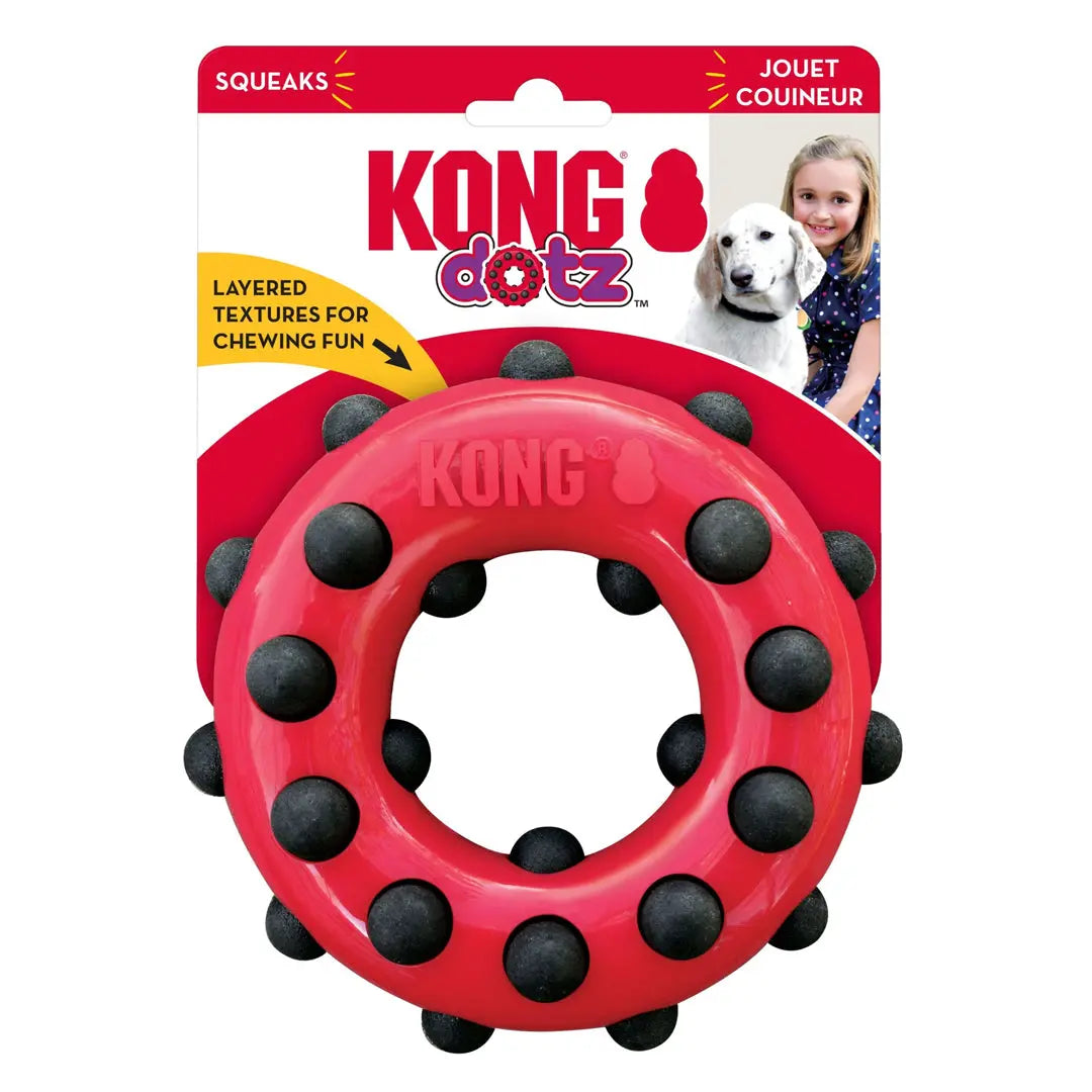 KONG Dotz Circle Dog Toy 1ea/LG Kong