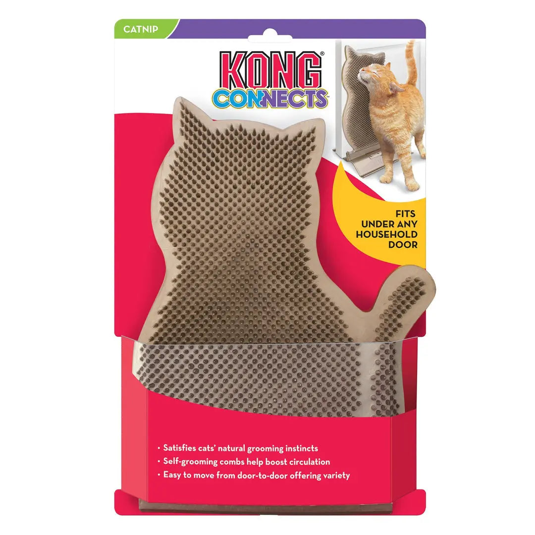 KONG Connects Kitty Self-Grooming Comber for Cats Champagne 1ea/One Size Kong