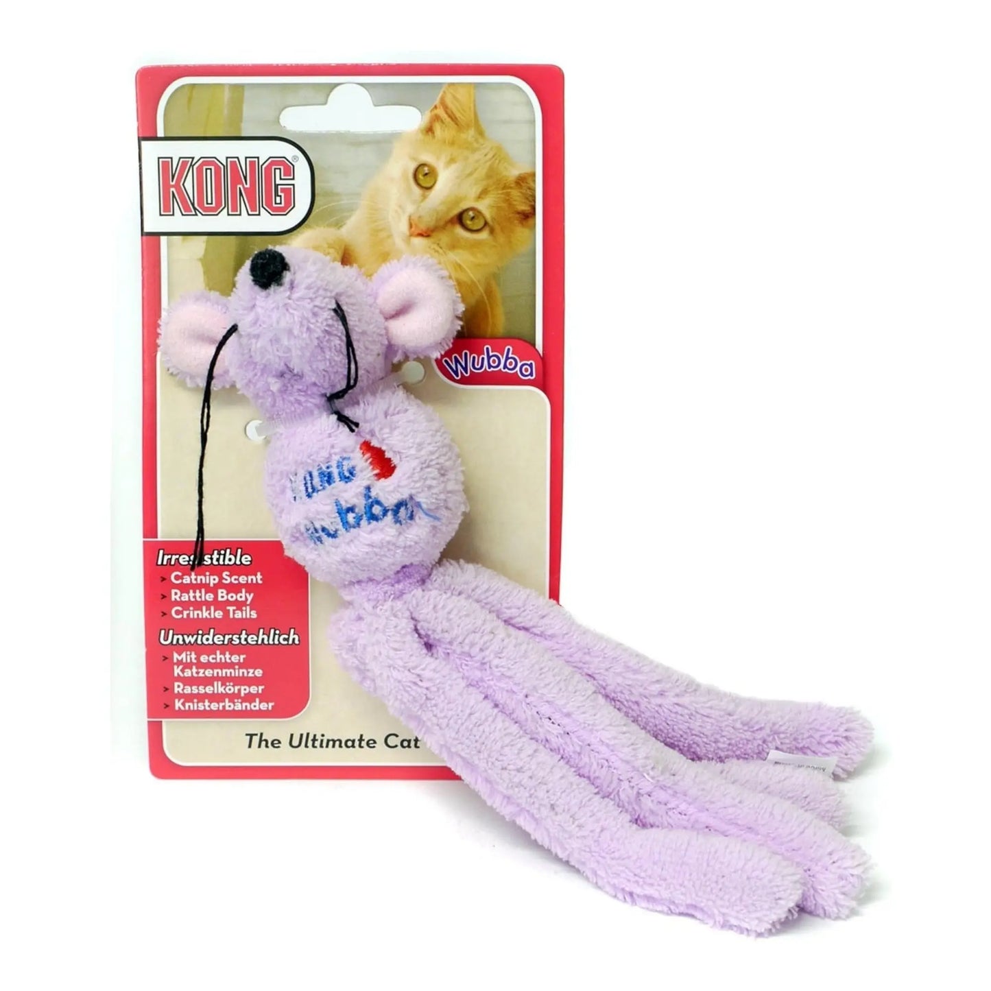 KONG Wubba Mouse Catnip Toy Assorted 1ea/One Size Kong