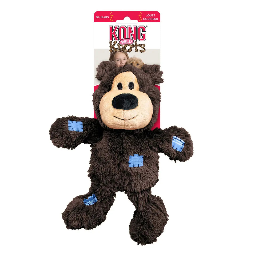 KONG Wild Knots Bear Dog Toy Assorted 1ea/MD/LG Kong