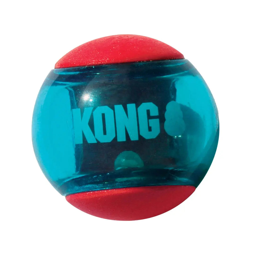 KONG Squeezz Action Ball Dog Toy Red 1ea/MD Kong