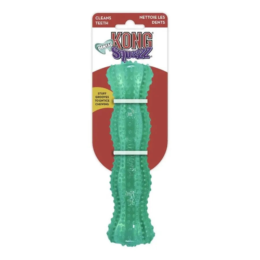 KONG Dental Squeezz Stick Dog Chew Teal 1ea/MD Kong