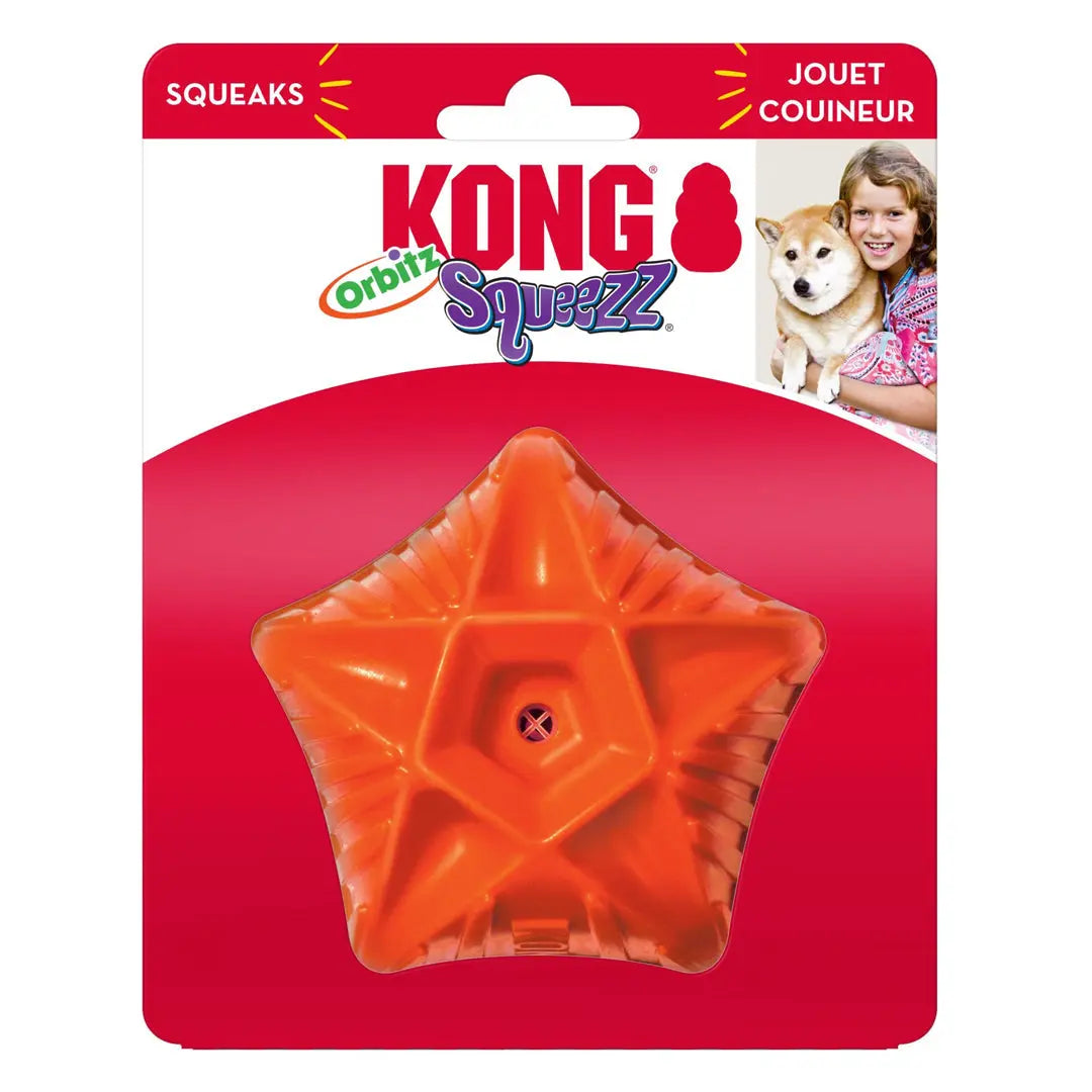 KONG Squeezz Orbitz Dog Toy Ball Assorted 1ea/MD/LG Kong