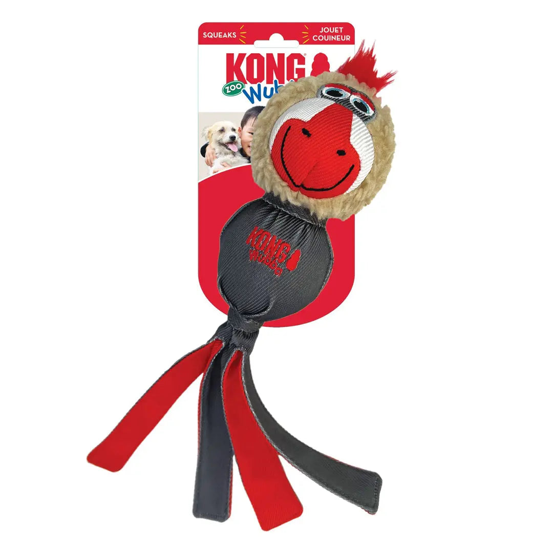 KONG Wubba Zoo Dog Toy Mandrill 1ea/LG Kong