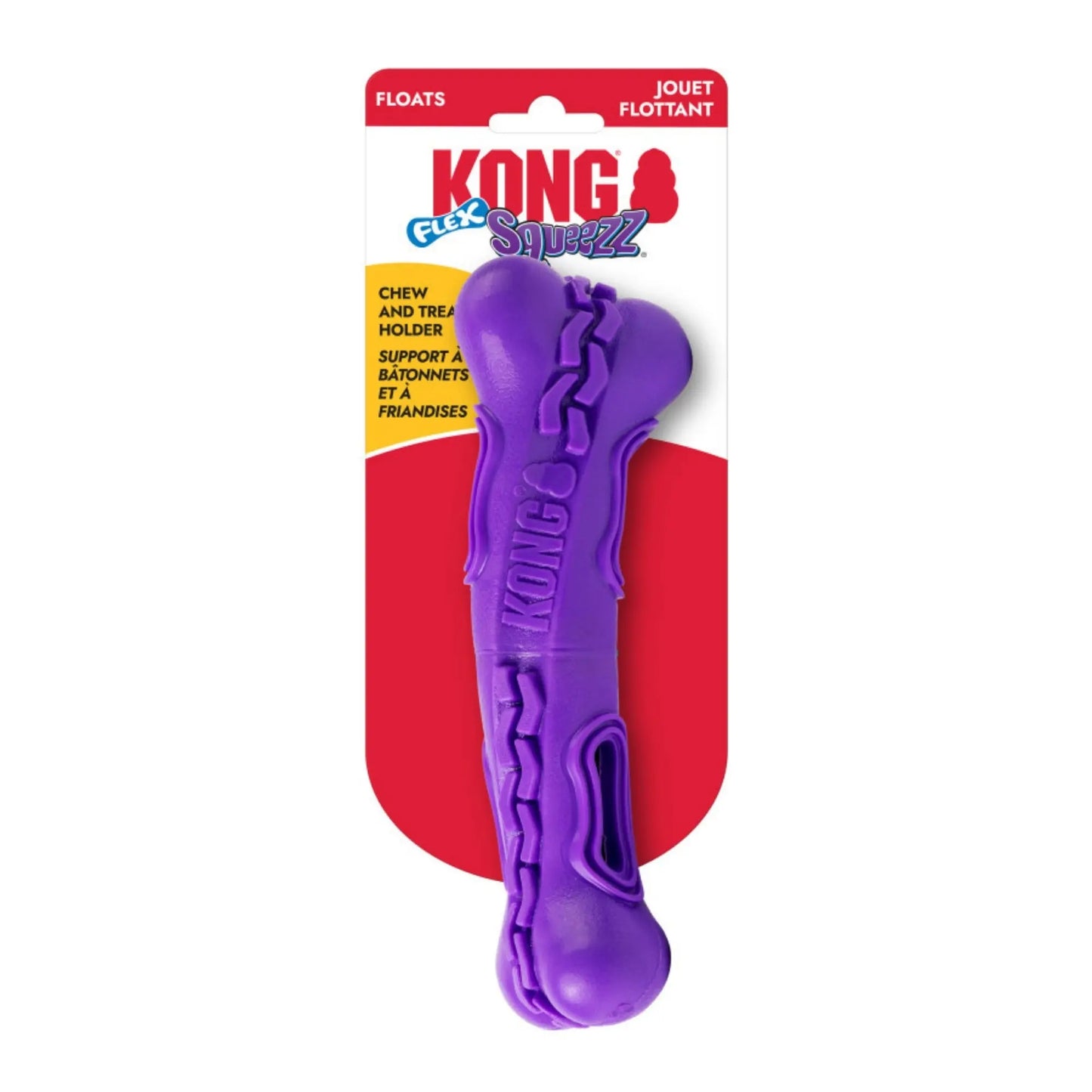 KONG Squeezz Flex Bone Dog Toy 1ea/MD Kong