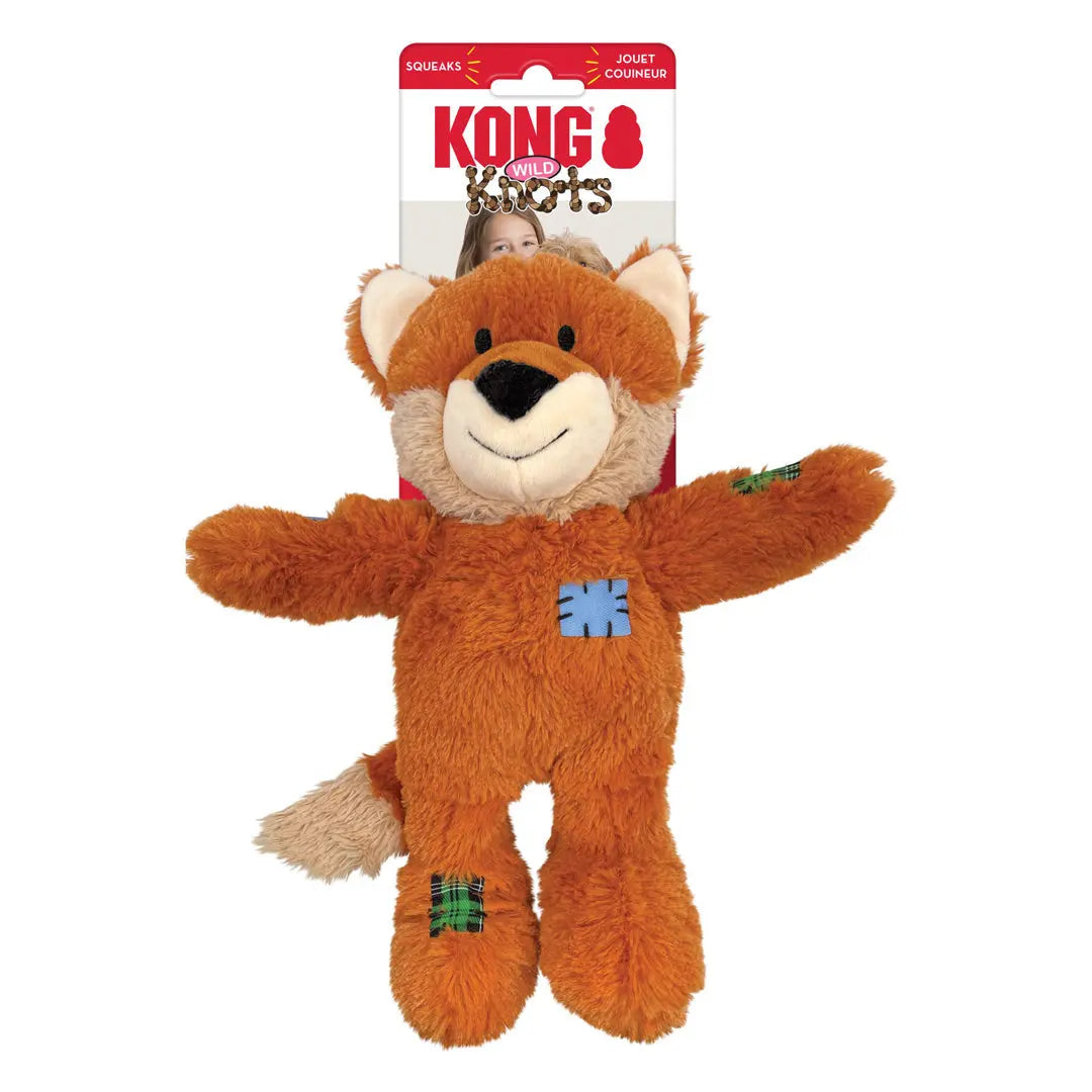 KONG Wild Knots Dog Toy Fox 1ea/MD/LG Kong