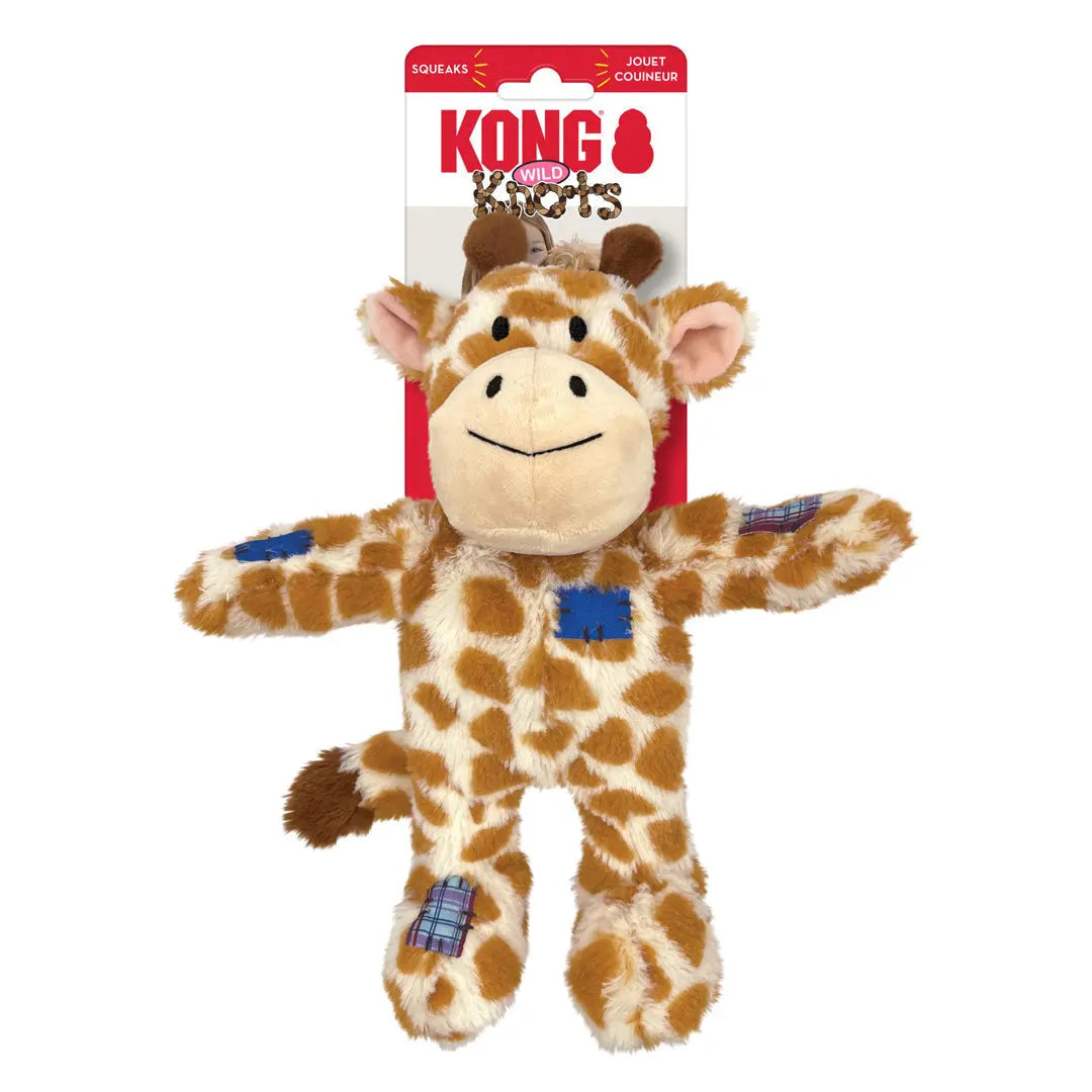 KONG Wild Knots Dog Toy Giraffe 1ea/MD/LG Kong