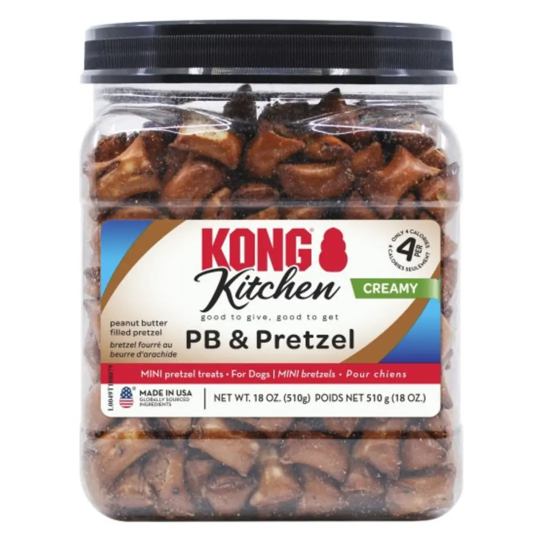 KONG Kitchen Creamy PB & Pretzel Dog Treats PB & Pretzel 1ea/18 oz Kong