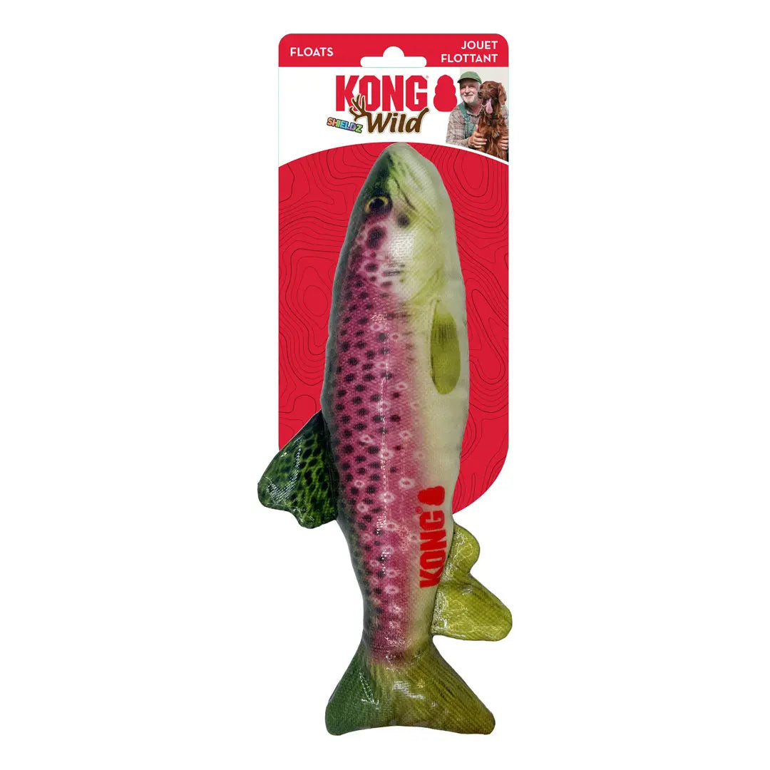 KONG Wild Shieldz Dog Training Fish Dummy Trout 1ea/MD Kong