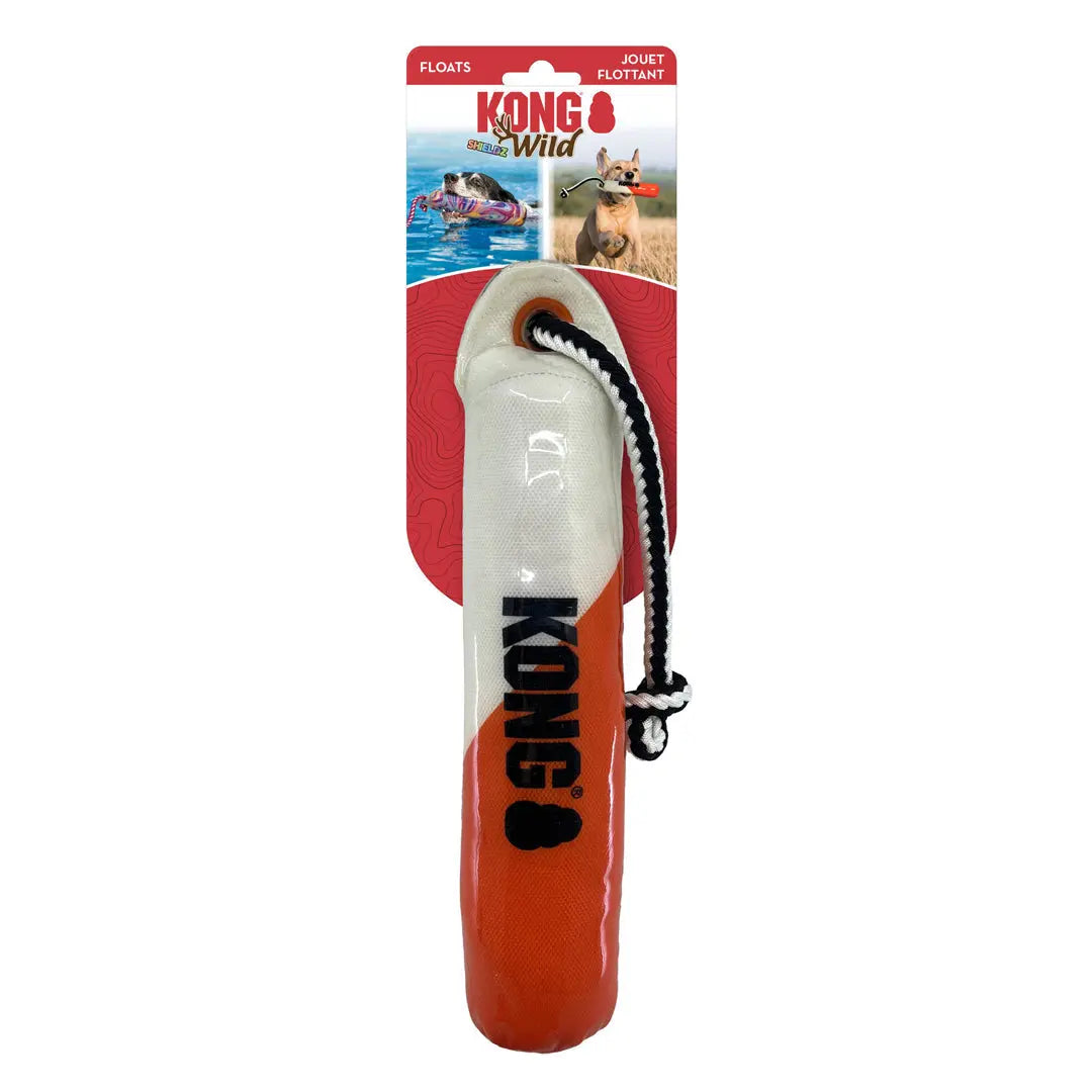 KONG Wild Shieldz Dog Training Dummy Orange & White 1ea/SM/MD Kong