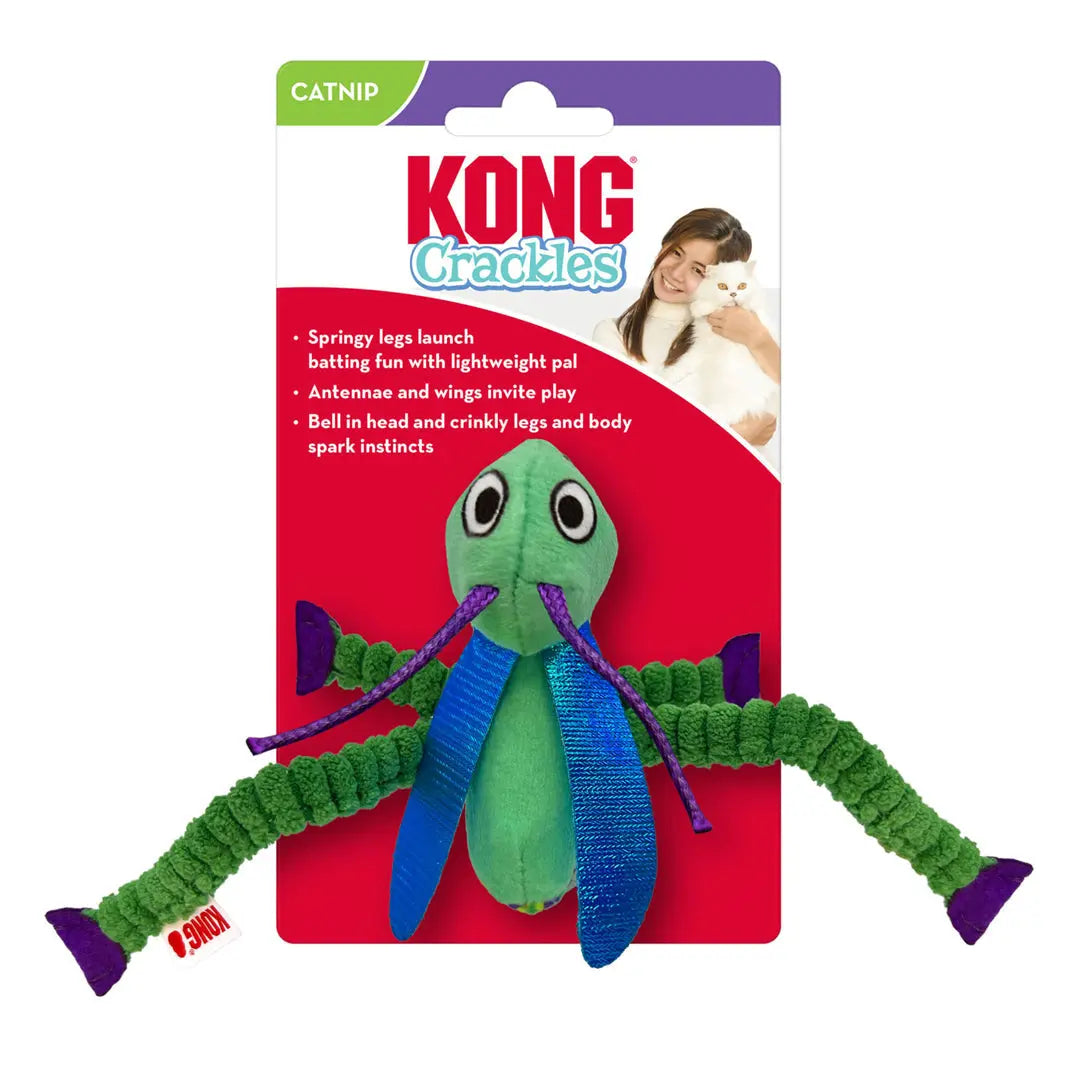 KONG Crackles Grasshopper Cat Toy 1ea/One Size Kong