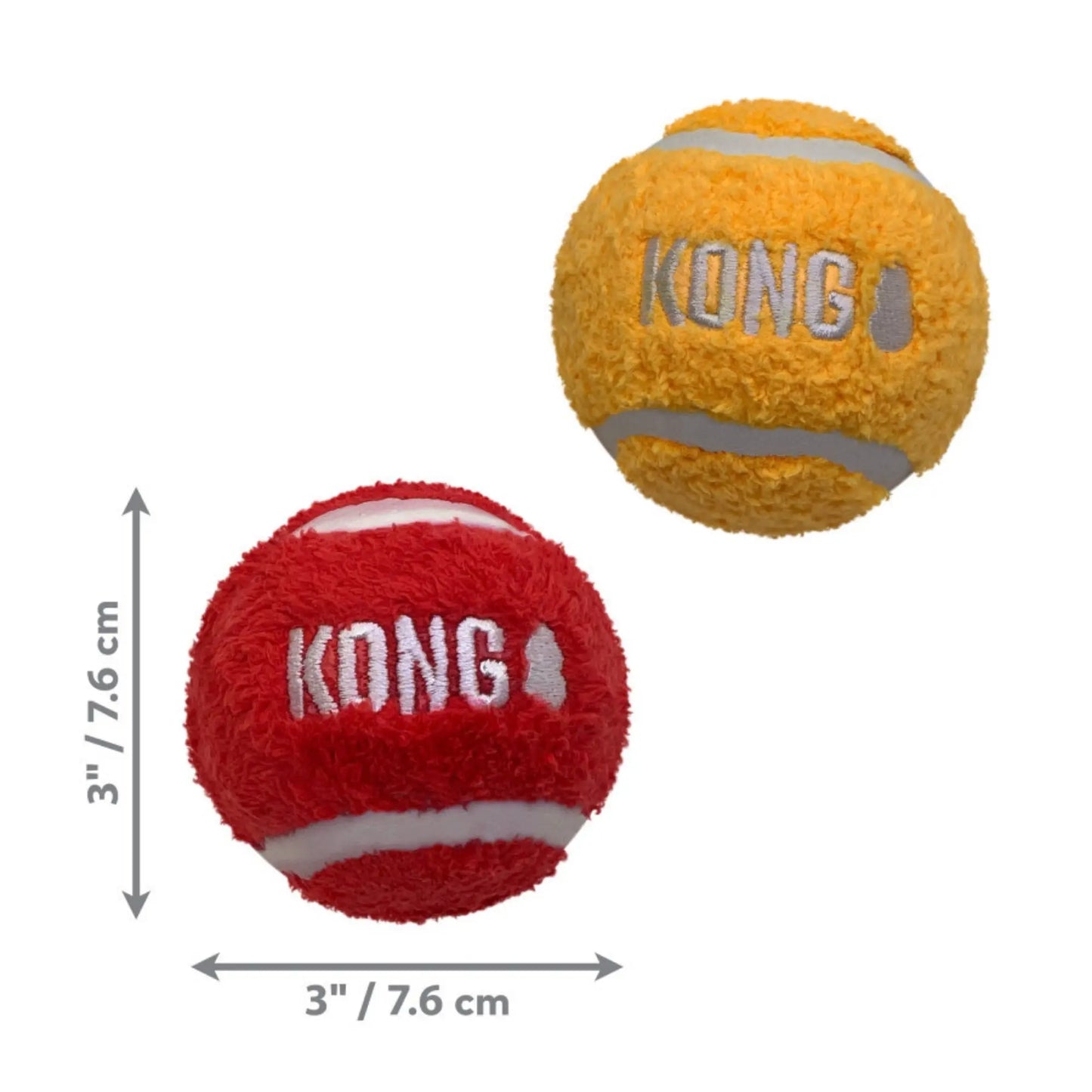 KONG Sport Softies Balls Dog Toy Assorted, 1ea/LG, 2Pc Kong