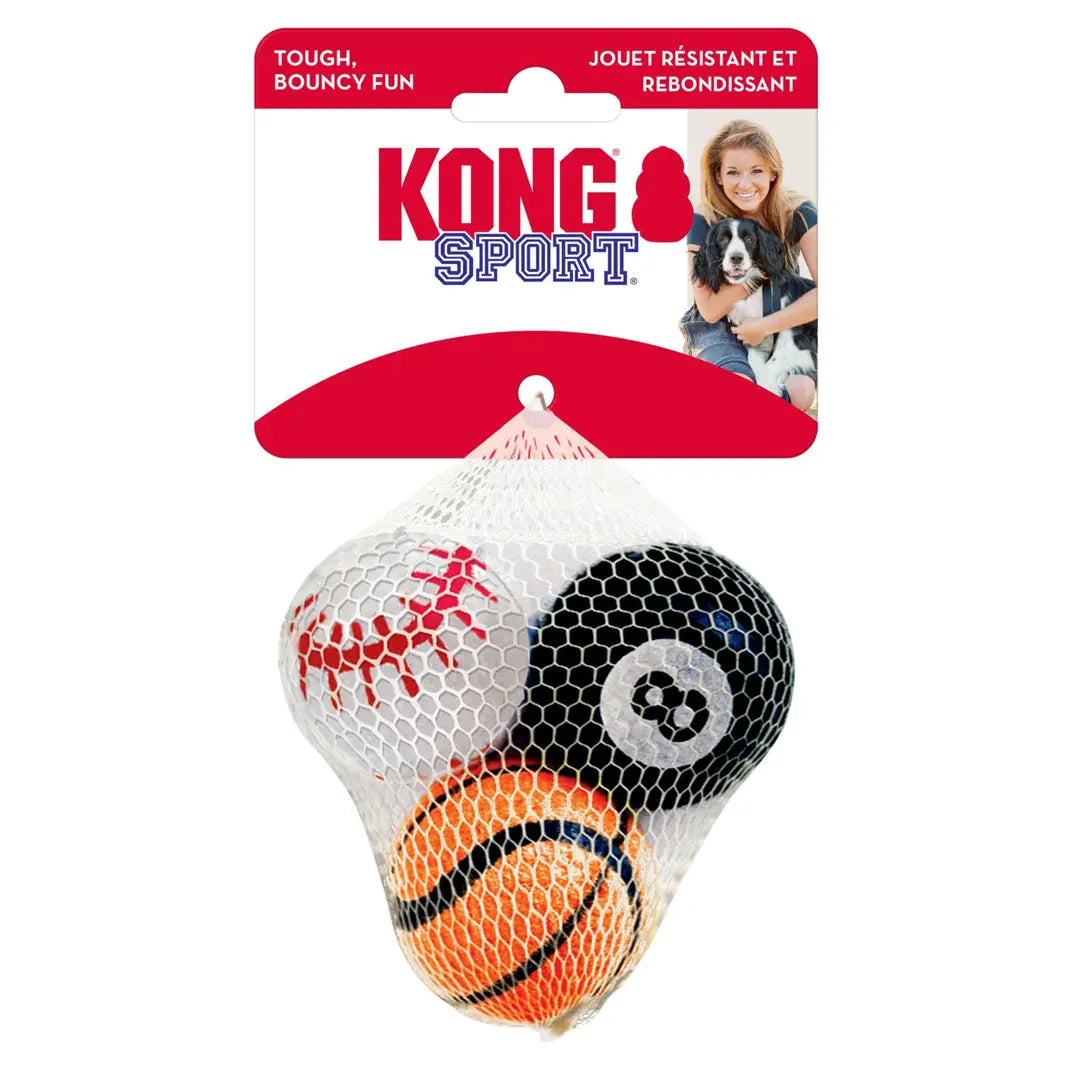 KONG Sport Balls Dog Toy Assorted 1ea/3 pk, SM Kong