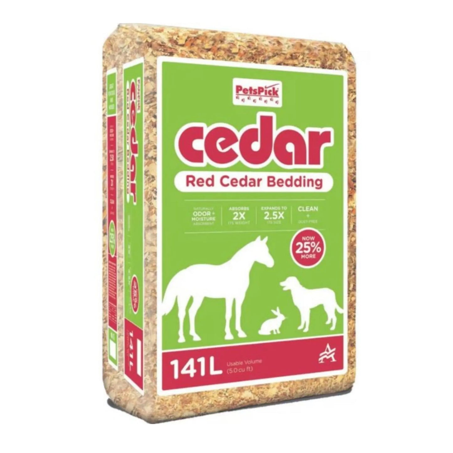 Pets Pick Kiln Dried Red Cedar Bedding Red Cedar 24 L Pet Pick