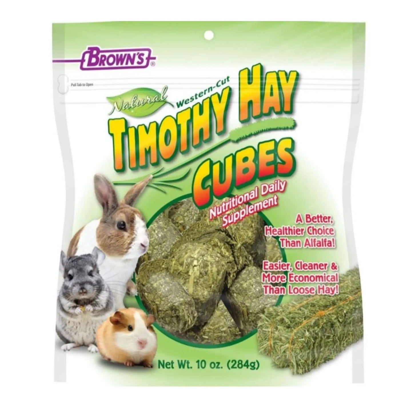 Timothy Hay Cubes 10oz. Brown's