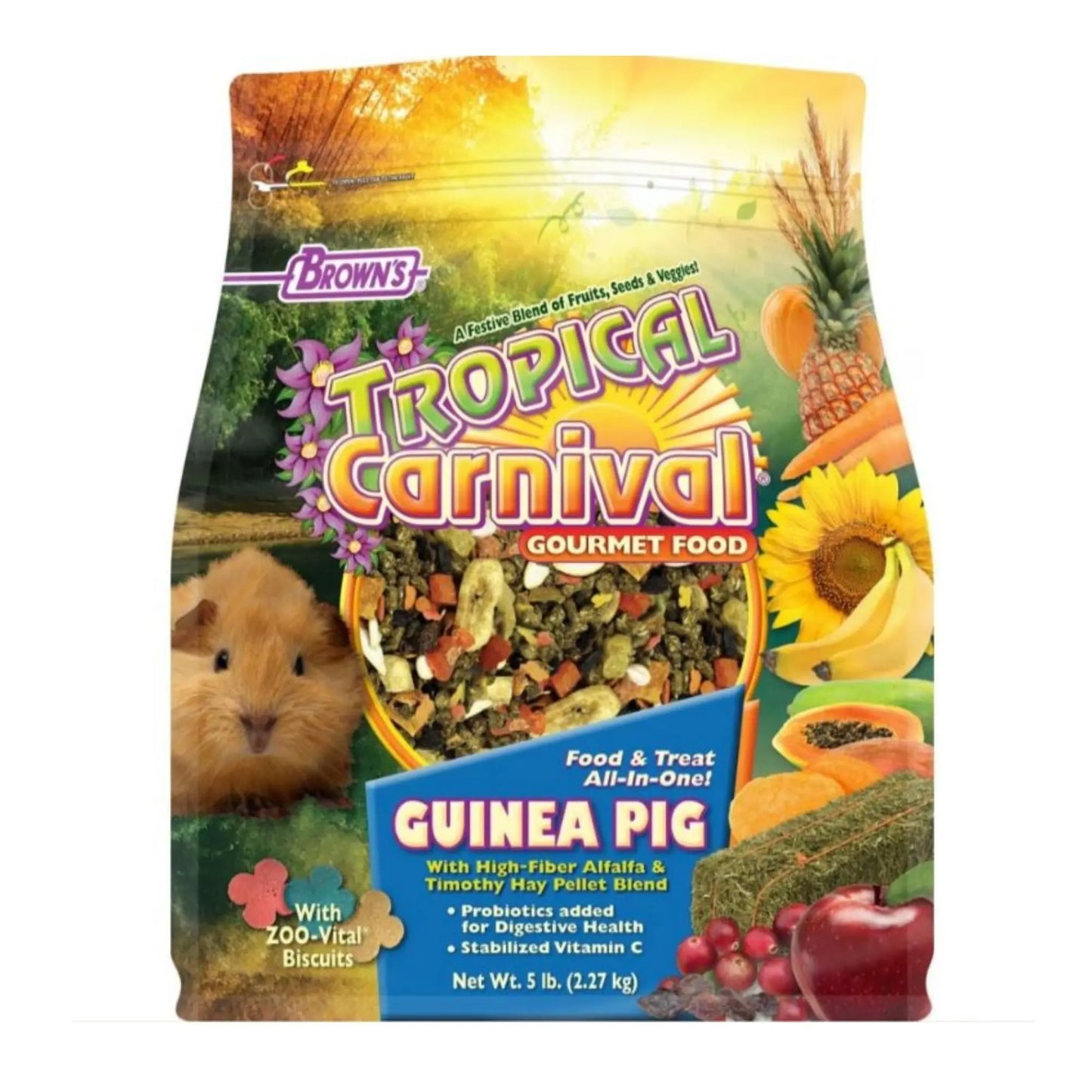 Tropical Carnival Gourmet Guinea Pig Food 5 Lb Brown's
