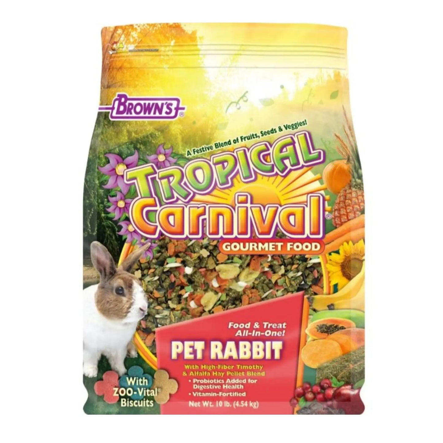 Tropical Carnival Gourmet Pet Rabbit Food 5 Lb Brown's