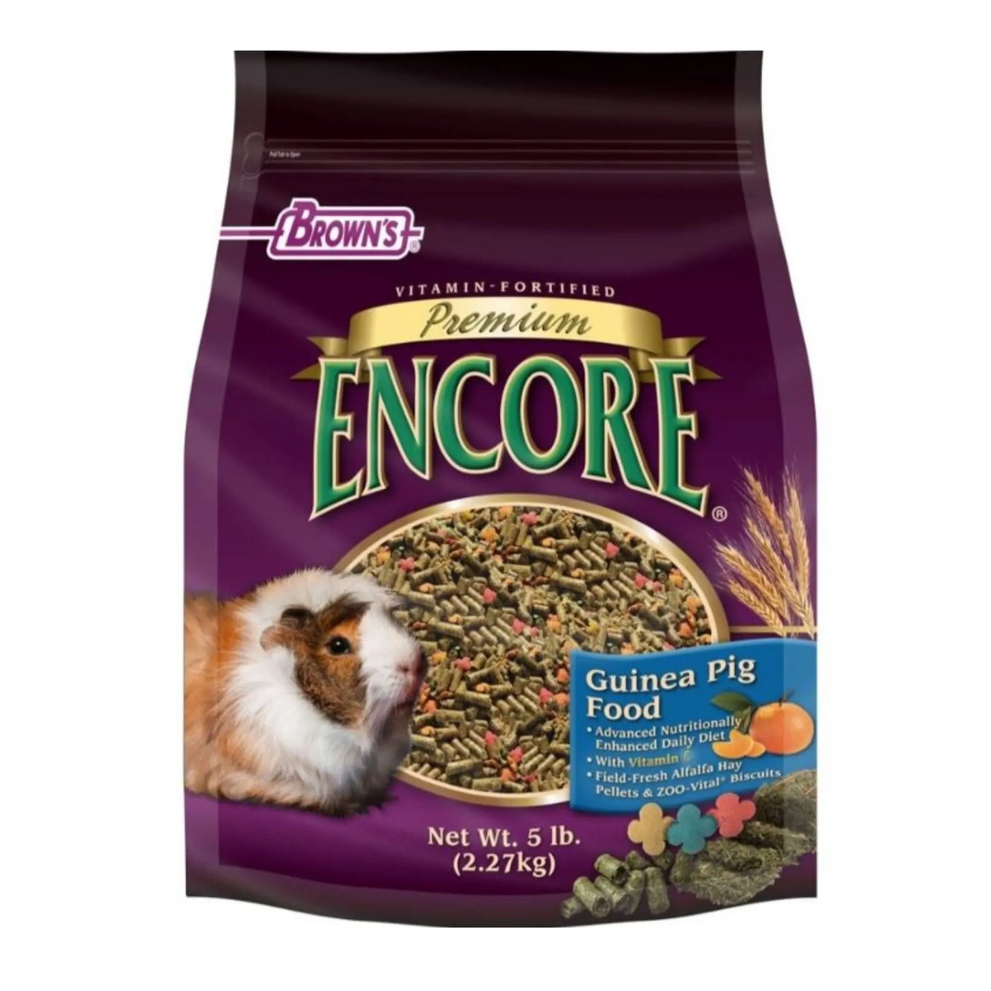 Encore Premium Guinea Pig Food 5 Lb Brown's