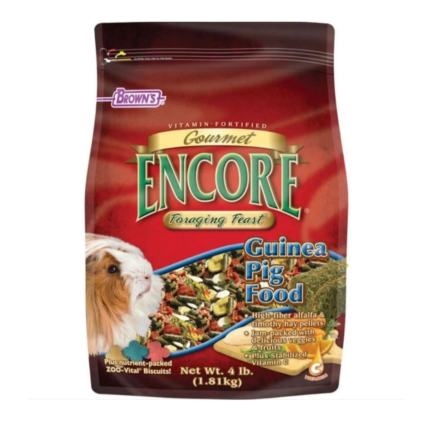 Encore Gourmet Guinea Pig Food 4 Lb Brown's