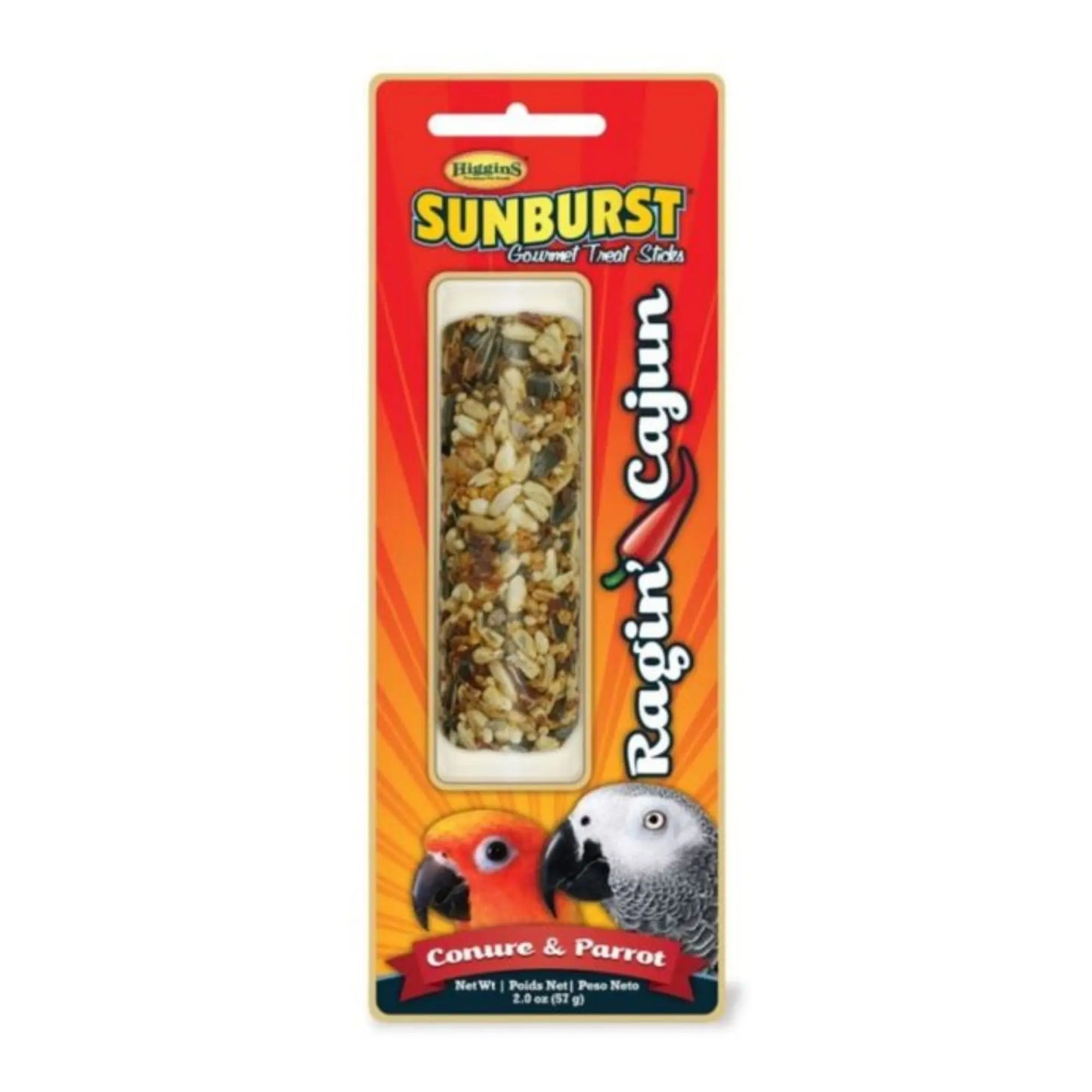 Sunburst Avian Treat Stick Ragin Cajun 2oz. Higgins