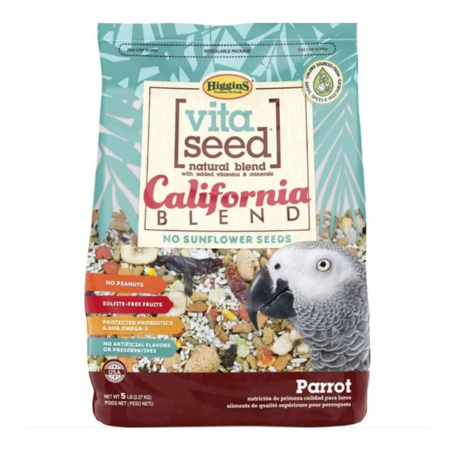 Vita Seed California Blend Parrot 5 Lb Higgins