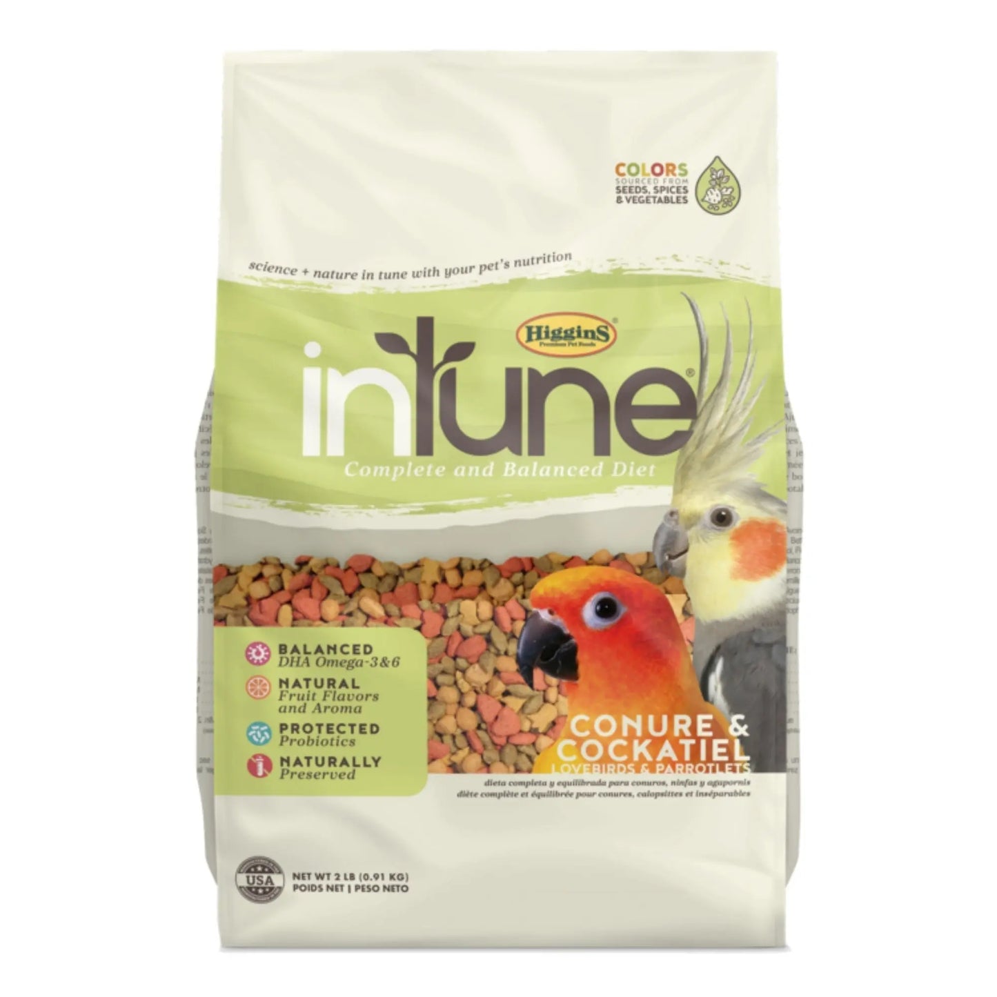 Intune Complete Diet Conure 2 Lb Higgins