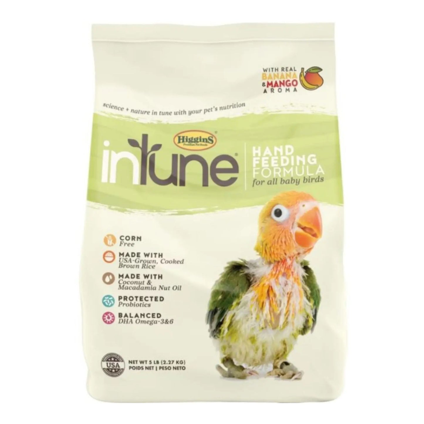Intune Hand Feed Formula All Baby Birds 5 Lb Higgins