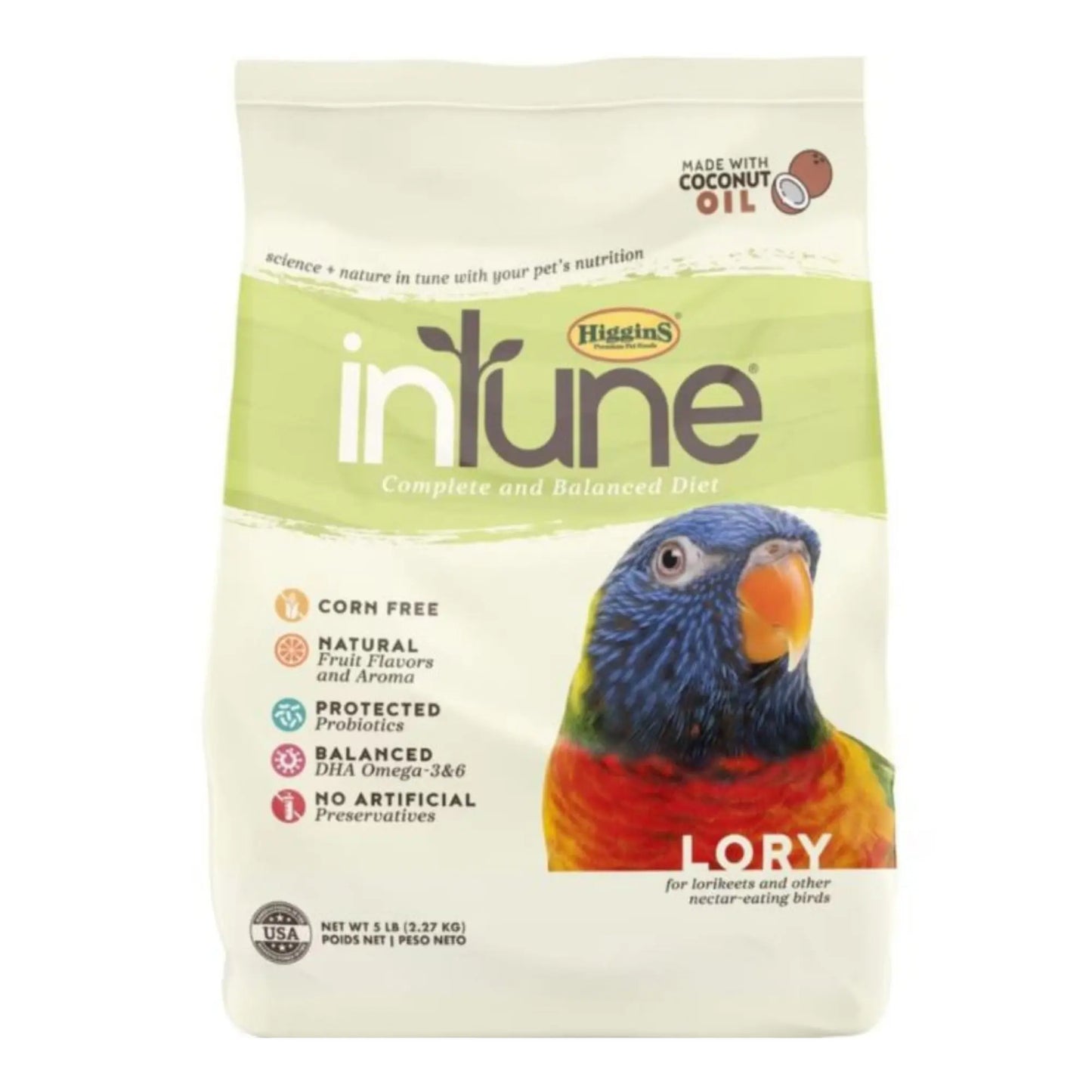 Intune Lory Food Lorikeets 5 Lb Higgins