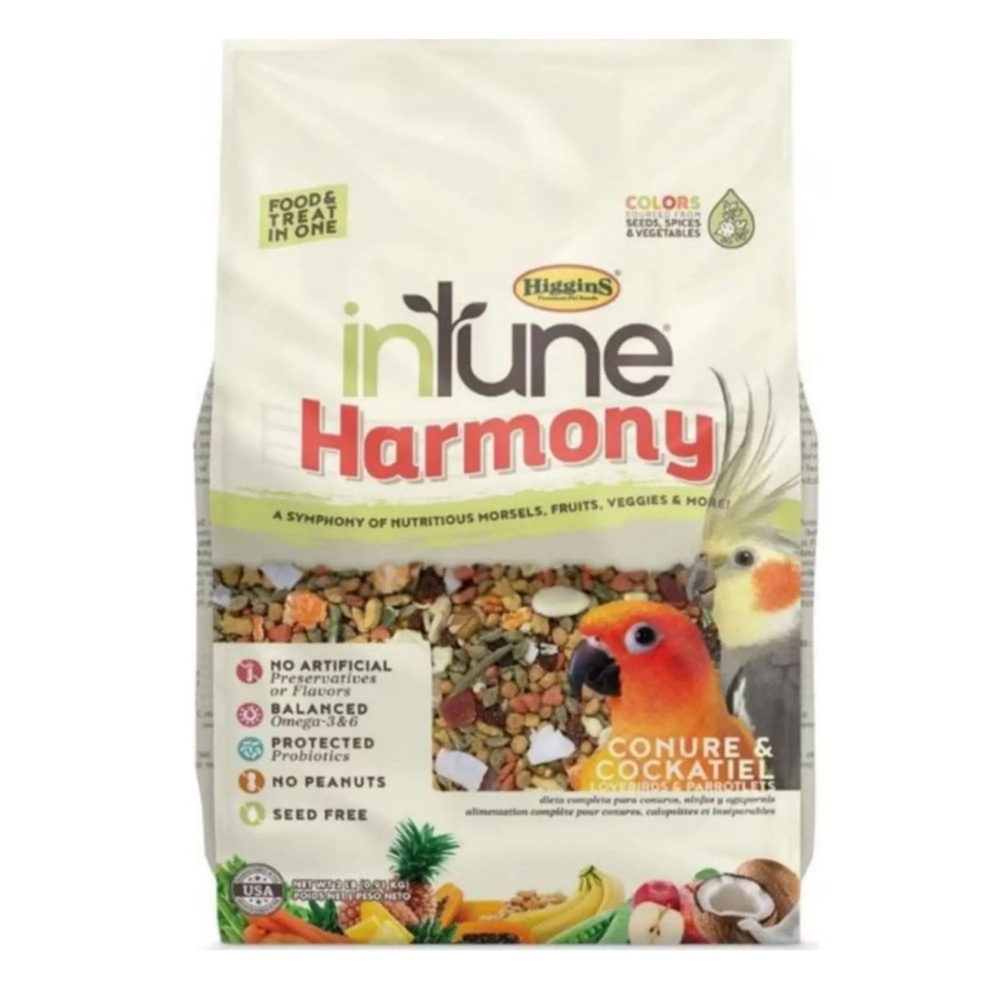 Intune Harmony Conure & Cockatiel 2 Lb Higgins