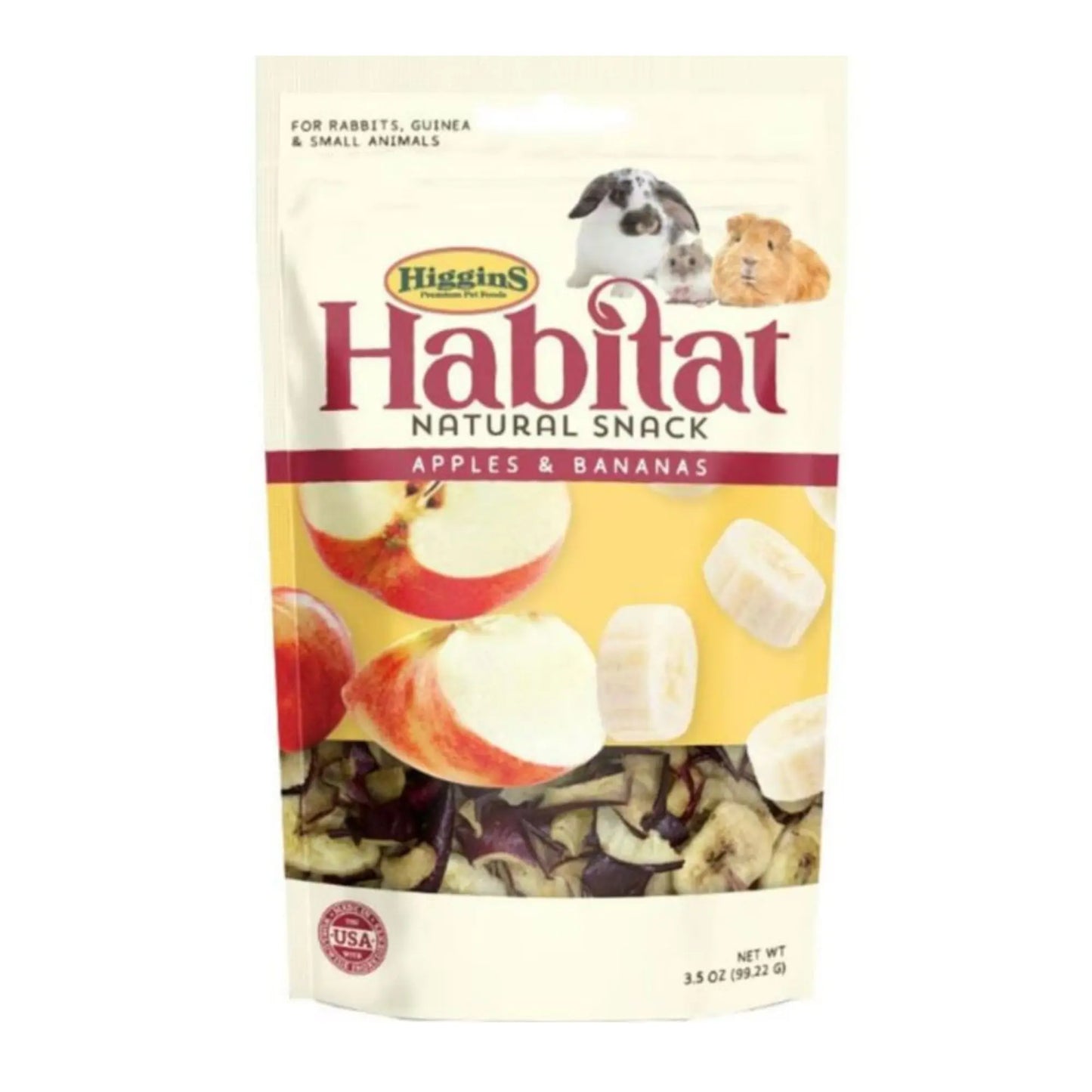Higgins Higgins Habitat Small Animal Treats Apple/Banana 3.5oz. Higgins