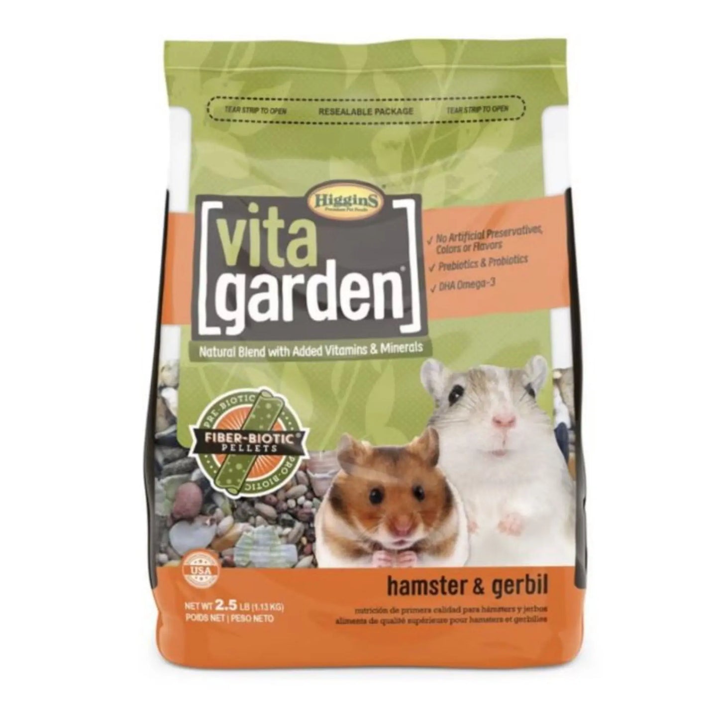 Higgins Vita Garden Natural Blend Hamster & Gerbil 2.5 Lb Higgins