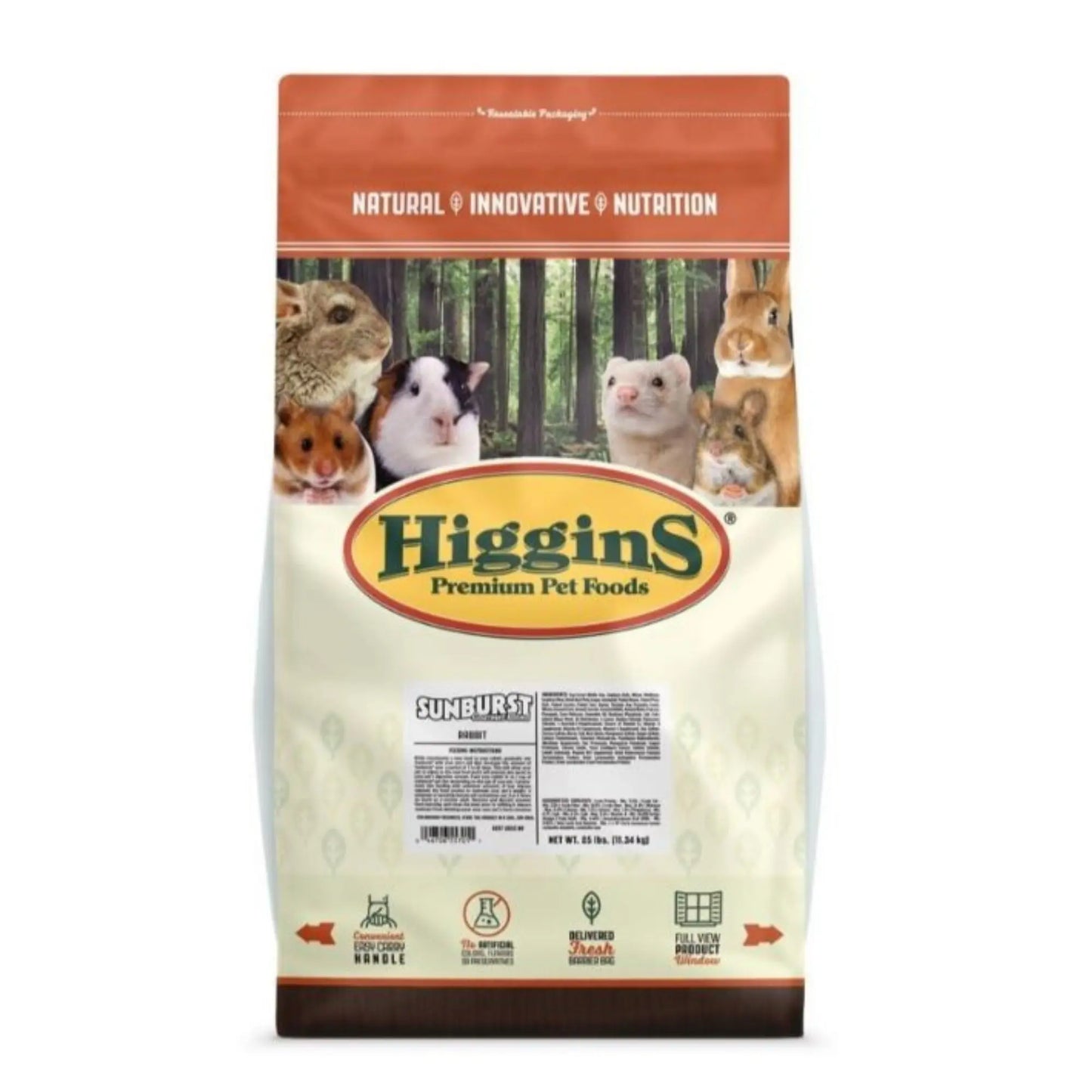 Higgins Sunburst Gourmet Blend Rabbit 25 Lb Higgins