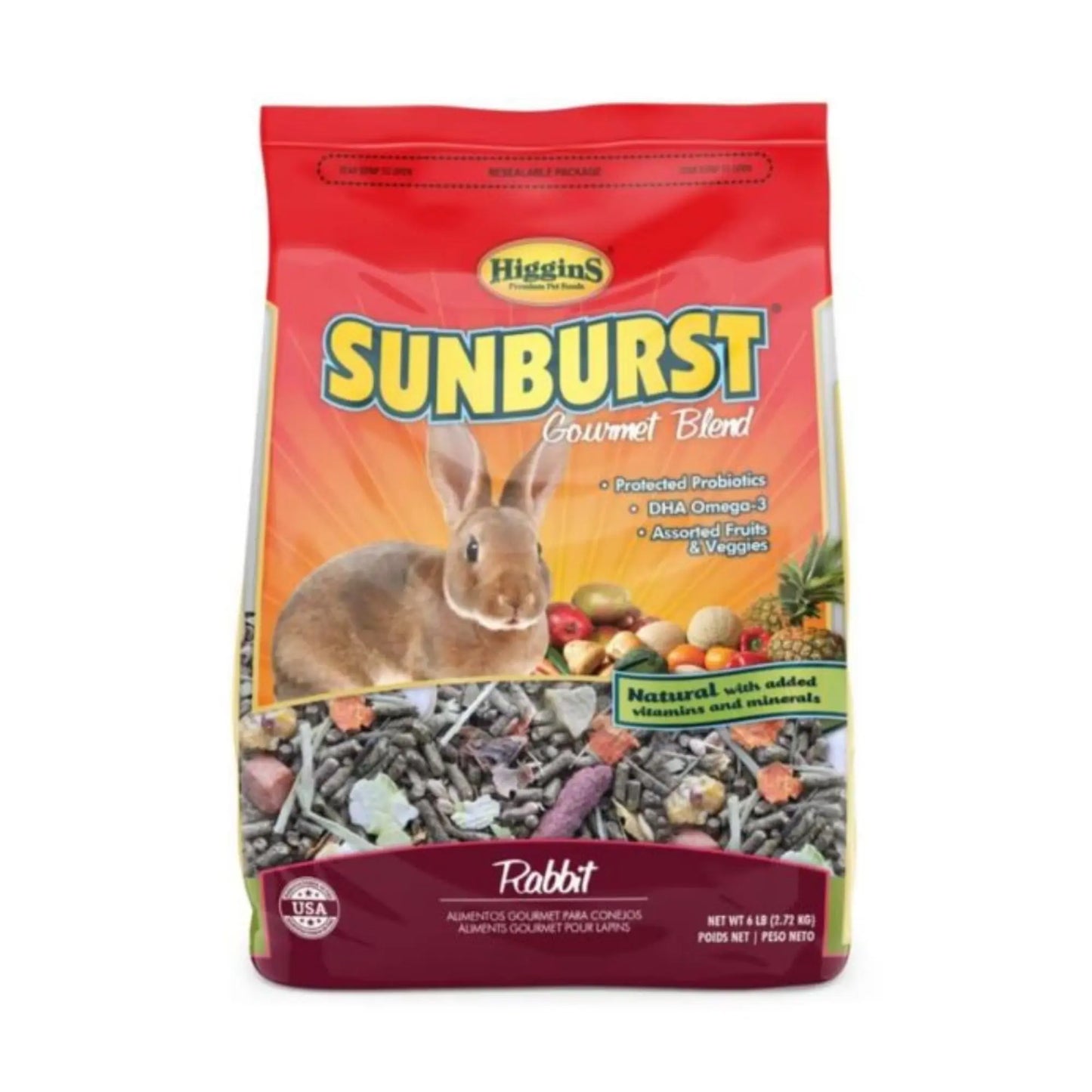 Higgins Sunburst Gourmet Blend Rabbit 6 Lb Higgins