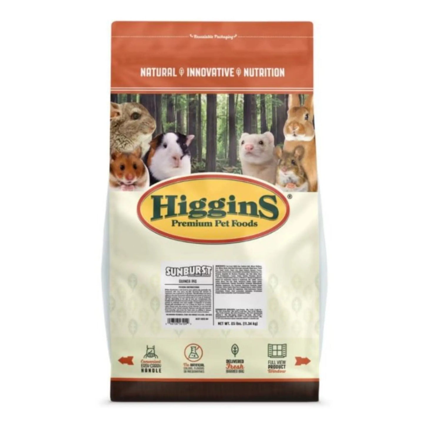 Higgins Sunburst Gourmet Blend Guinea Pig 25 Lb Higgins